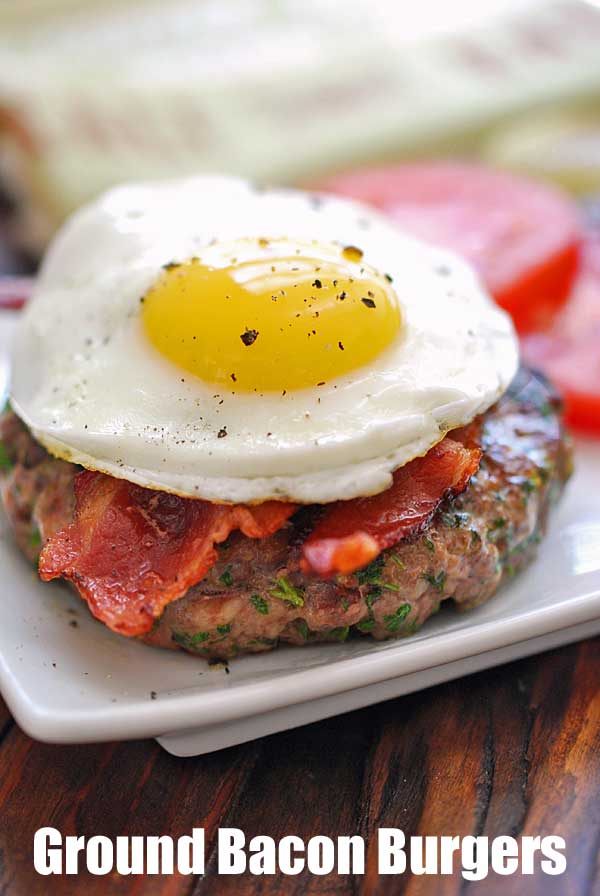 Hamburger di pancetta macinata