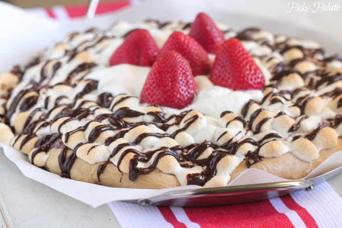 Nutella S'mores Dessert Pizza
