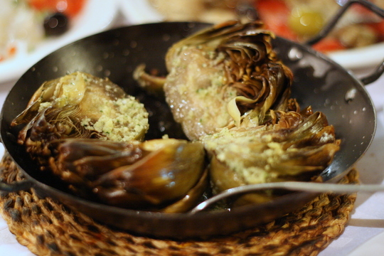 Carxofes alla griglia