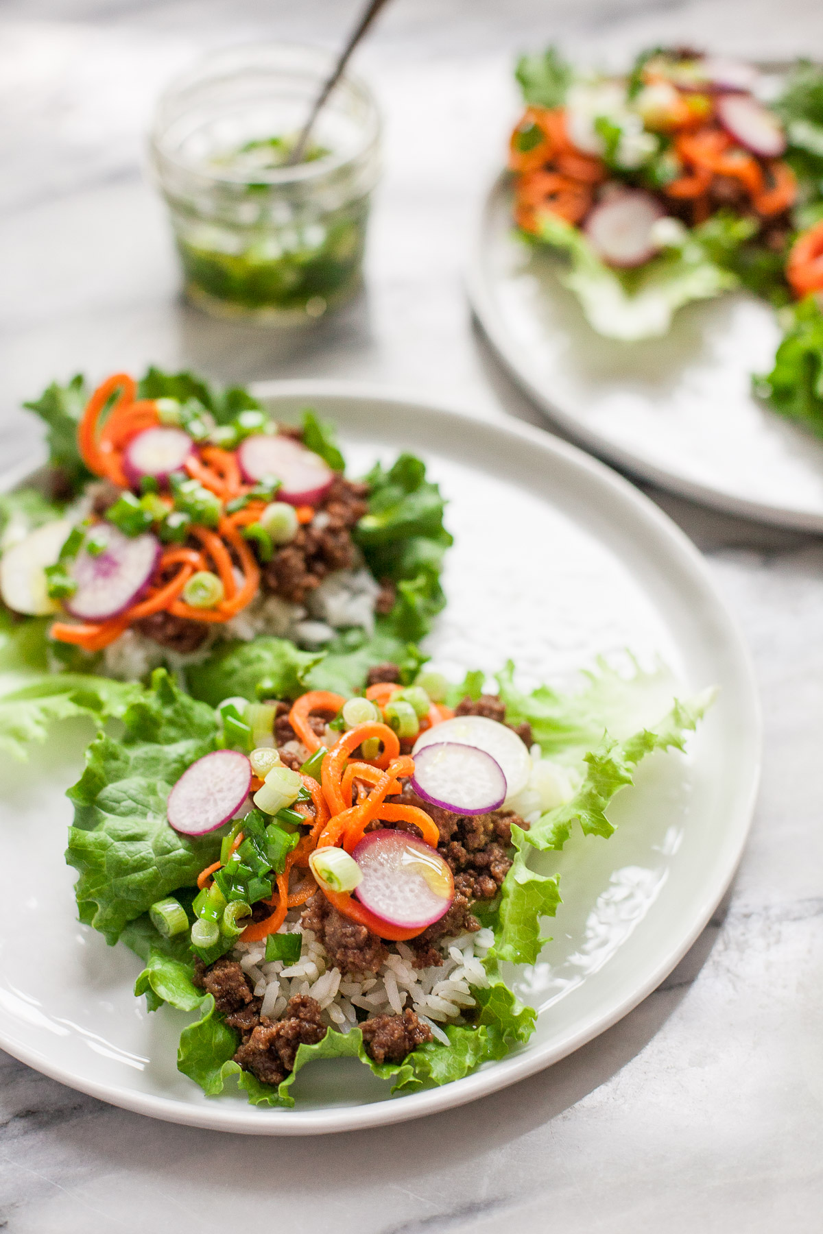 Involucro di lattuga di carne vietnamita (senza glutine, Paleo-friendly)