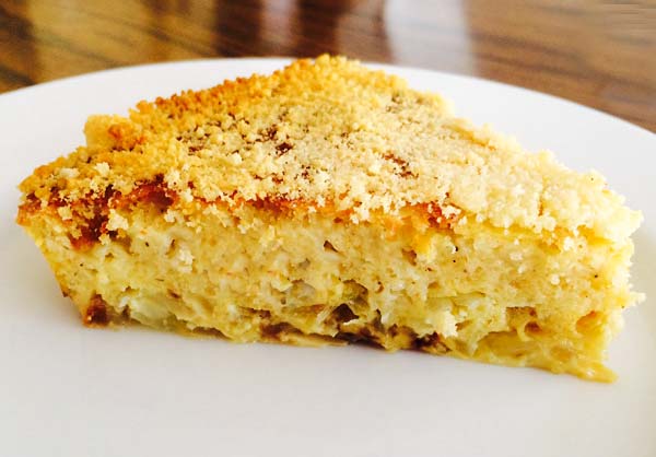 Quiche di cipolle fatta dal lettore di blog John