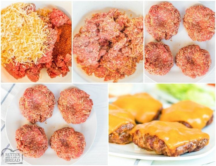 Come fare hamburger e cheeseburger.