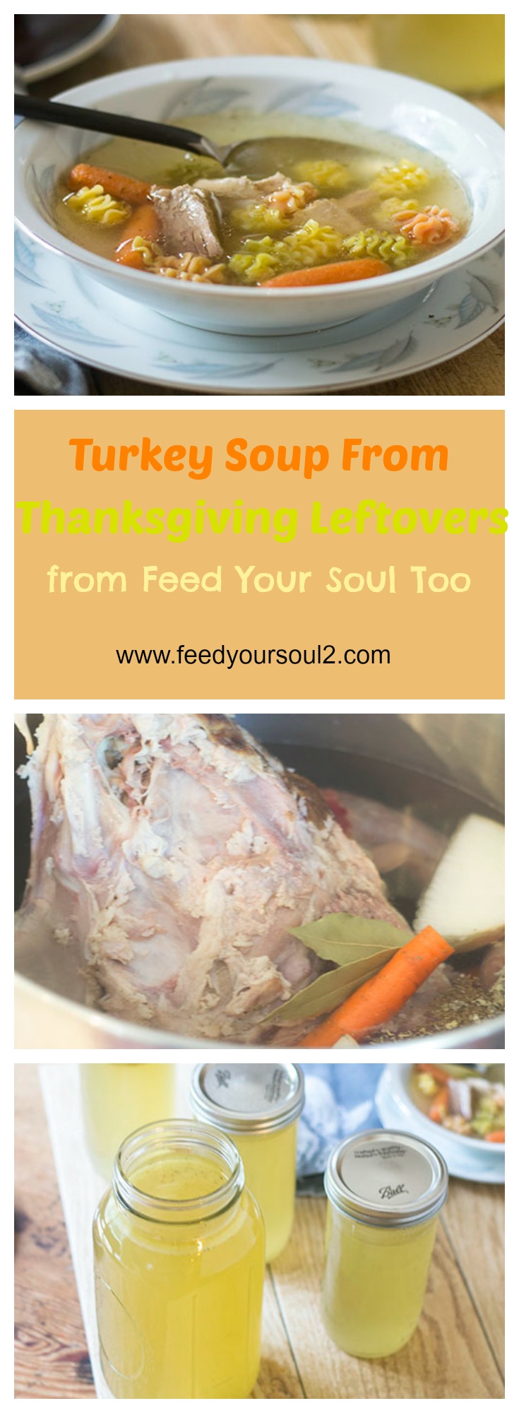 Zuppa di spaghetti di tacchino senza glutine del Ringraziamento #DIY #Grazie #Soup | feedyoursoul2.com
