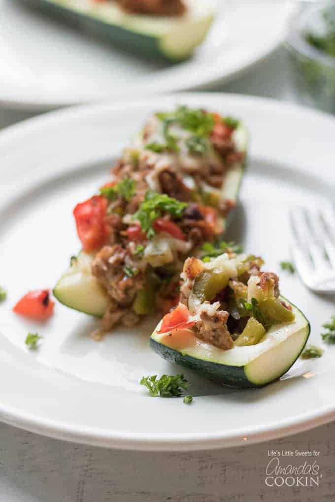 zucchine a fette ripiene