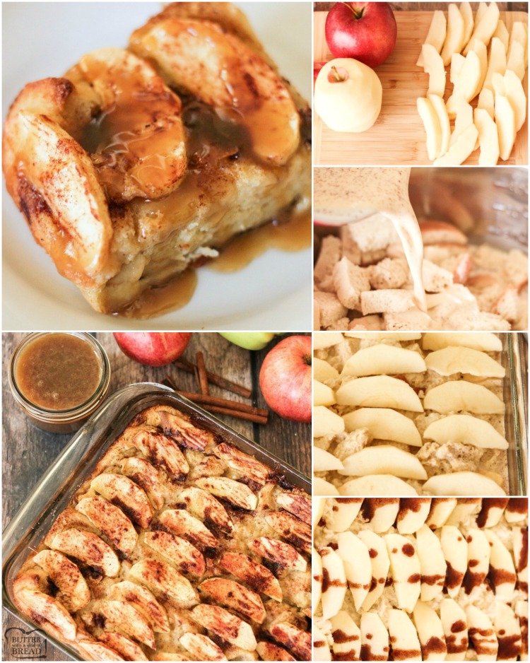 Il budino al pane di mele al caramello è un delizioso piatto a base di mele e pane a fette combinato con un flan speziato, cotto e sciroppato al caramello. Adorabile ricetta di budino di pane alle mele che tutti mangiano! 