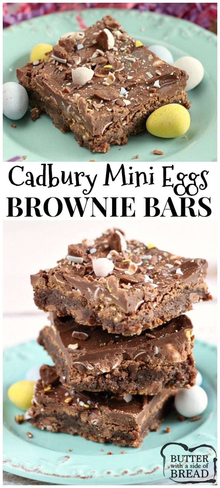 Le mini uova Cadbury sono una delizia preferita da molti e usarle sia nell'impasto che nella glassa per questi bocconcini di brownie al cioccolato crea il dessert perfetto.