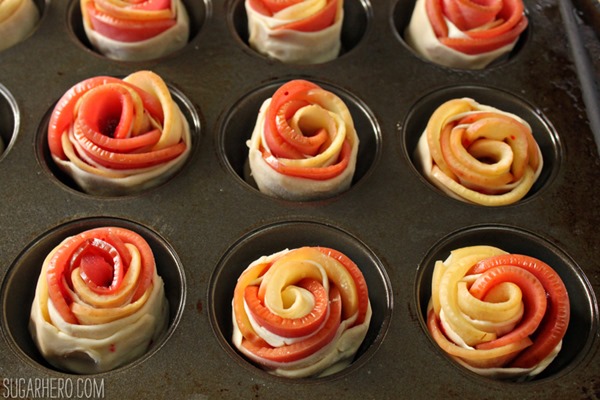Manzana Arándano Gouda Hojaldre Rosas | De SugarHero.com