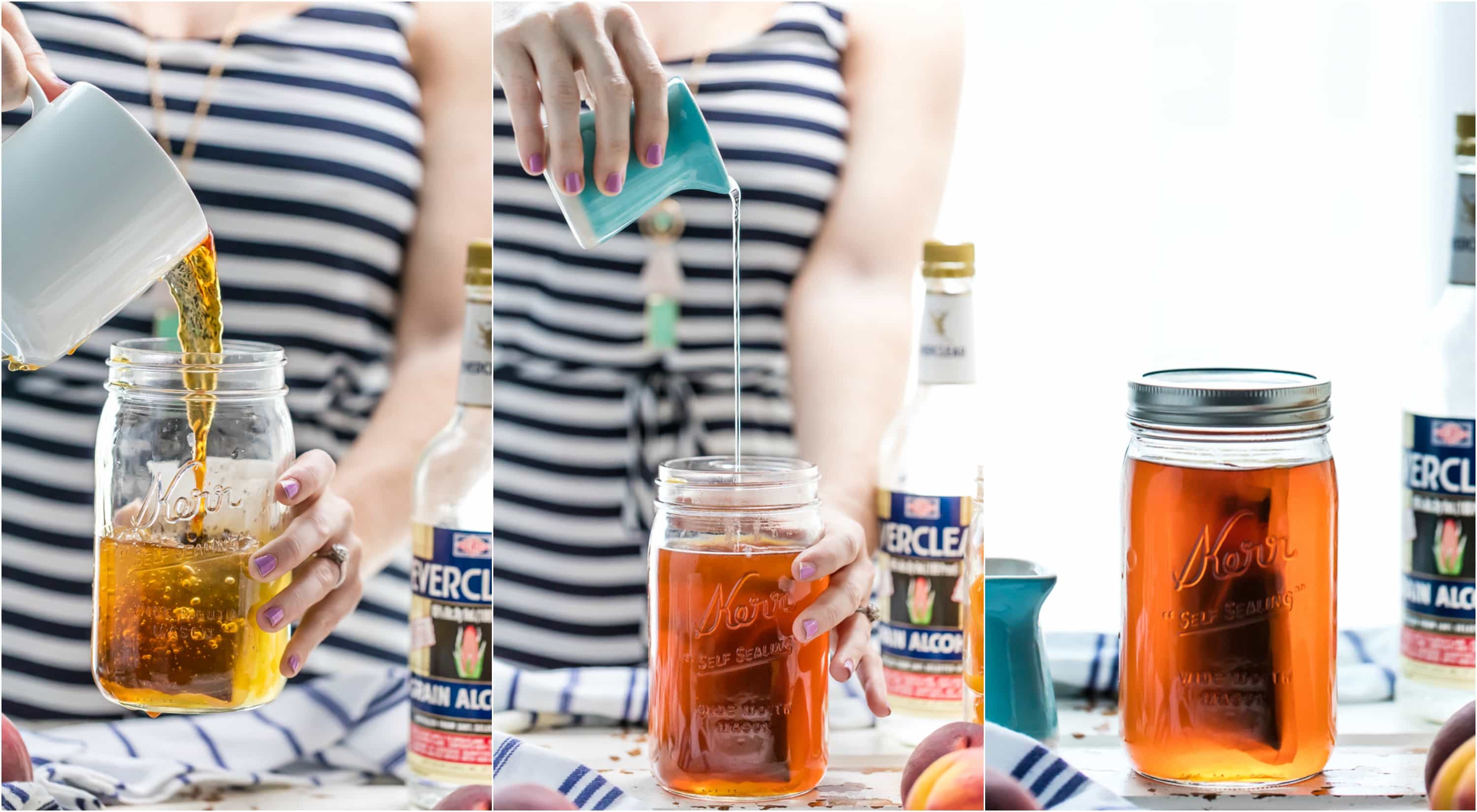 preparare la vodka al tè alla pesca