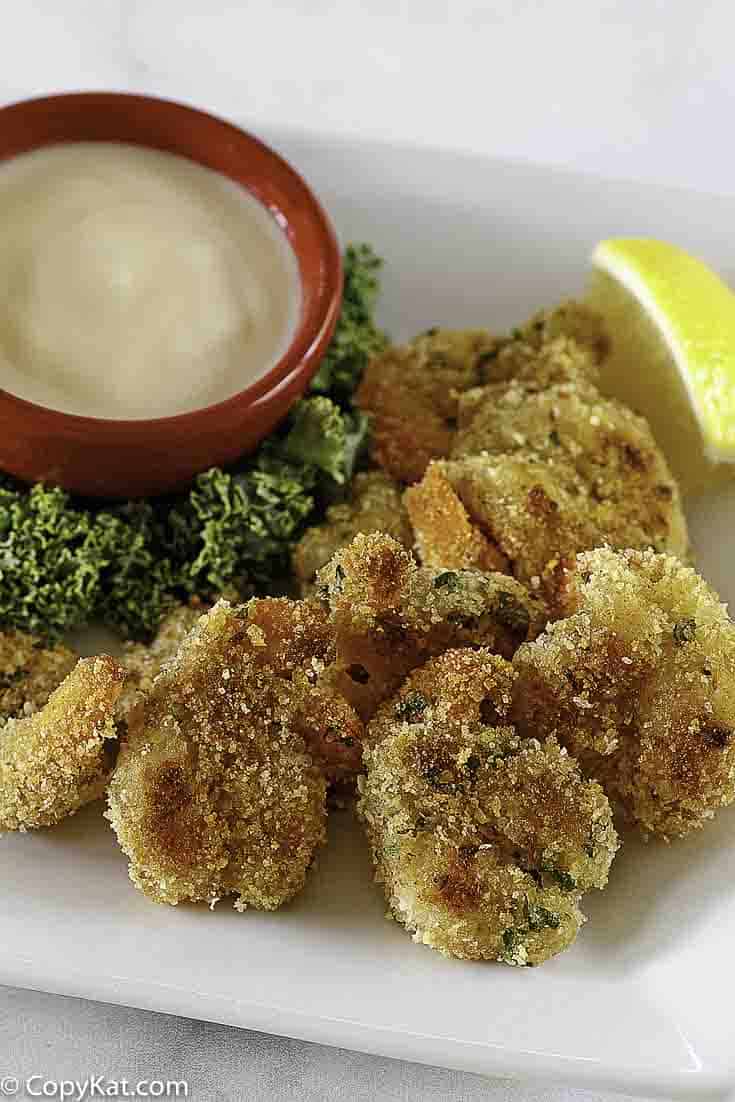 gamberi impanati con salsa buerre blanc