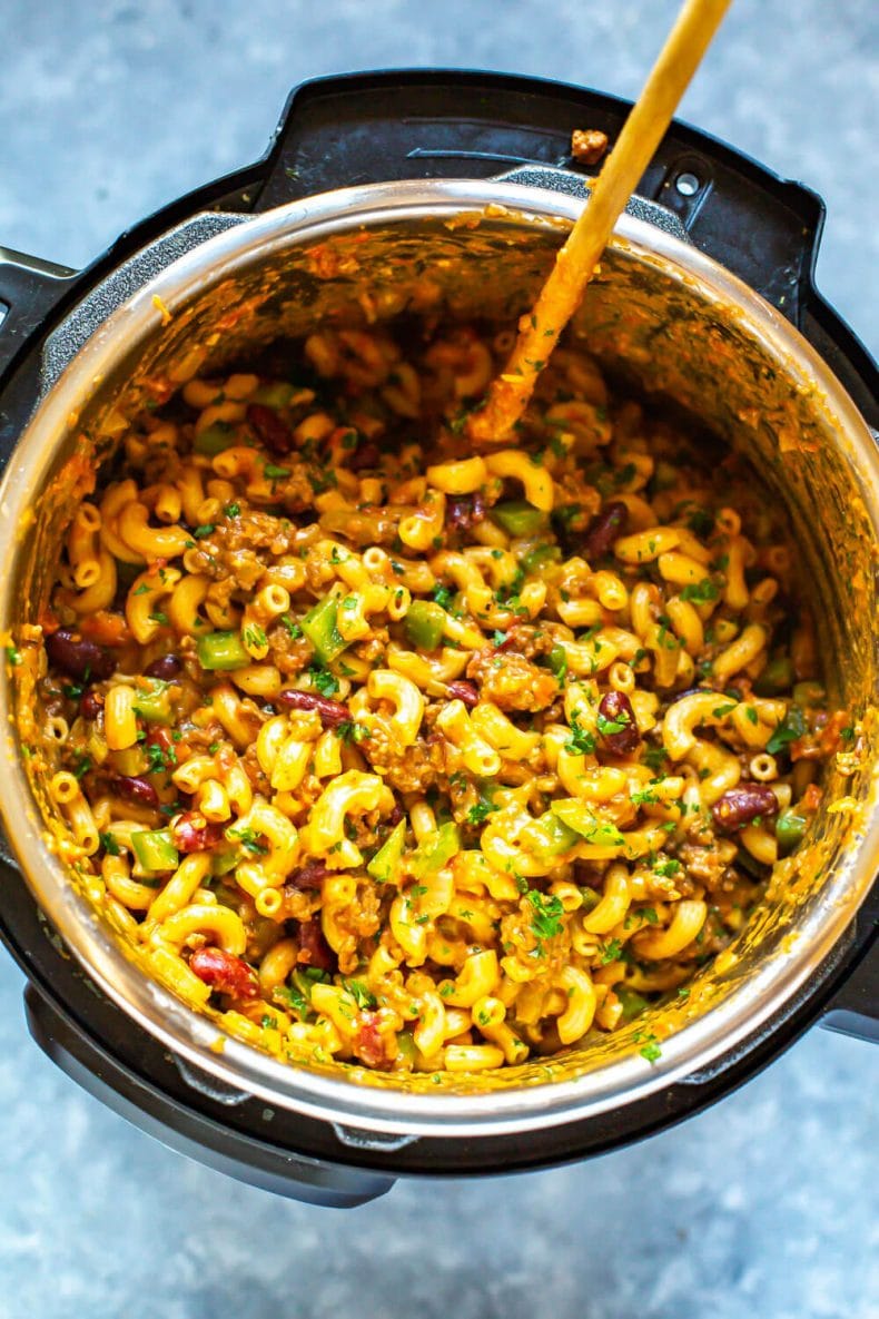 Instant Pot Chili Mac and Cheese