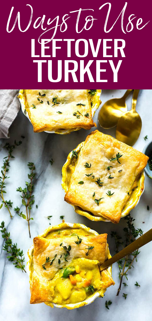 Queste 17 deliziose ricette di tacchino rimanenti sono il modo perfetto per usare quel tacchino in più per il Ringraziamento o Natale - queste idee per le vacanze rimanenti faranno in modo che nulla venga sprecato! #leftoverturkey #holidayrecipes