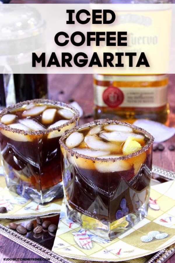 Imagen de texto del título de margaritas de café helado