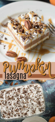 immagine di pin di lasagna di zucca