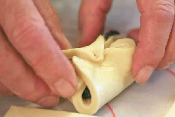fissaggio di kolache con stuzzicadenti