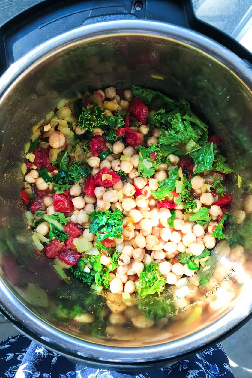 Curry di ceci nel vaso istantaneo