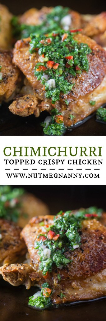 Questo pollo chimichurri croccante è la cena perfetta nei giorni feriali. Pronto in circa 30 minuti e pieno di sapore. Adorerai questo piatto!