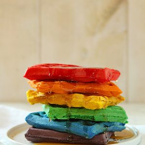 Waffle arcobaleno
