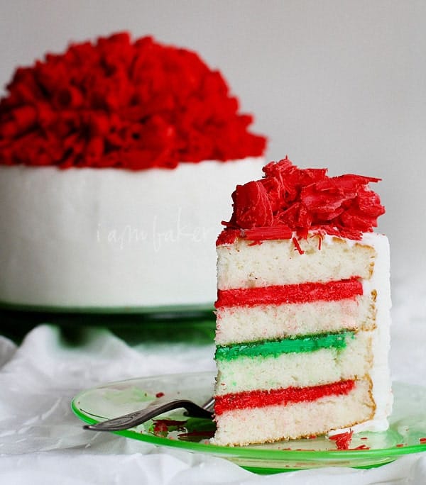 pastel de chocolate con volantes