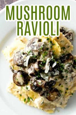 immagine di pin di ravioli ai funghi