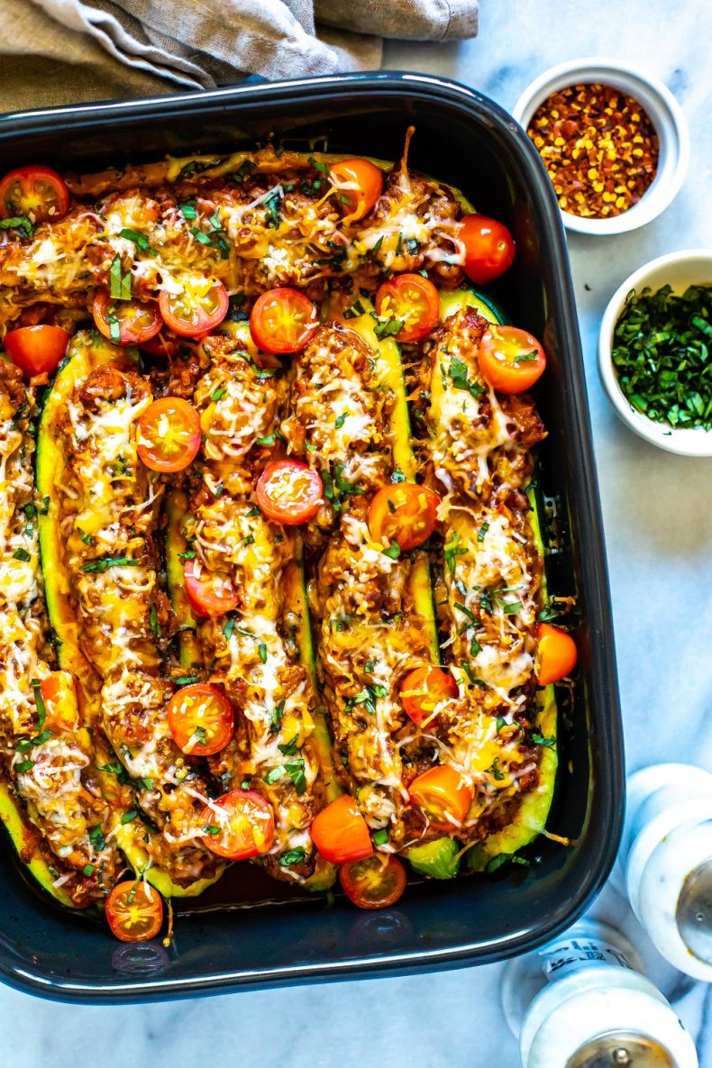 Zucchine ripiene italiane