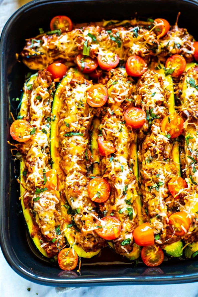 Zucchine ripiene italiane