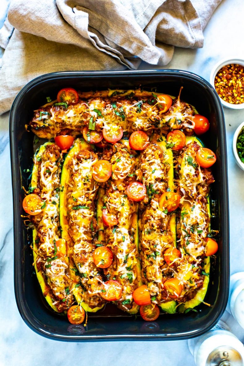 Zucchine ripiene italiane