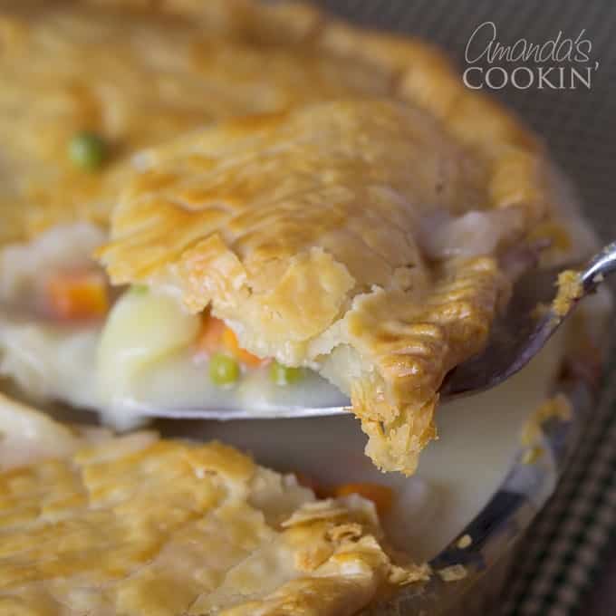Deliziosa torta di pollo o tacchino fatta in casa!