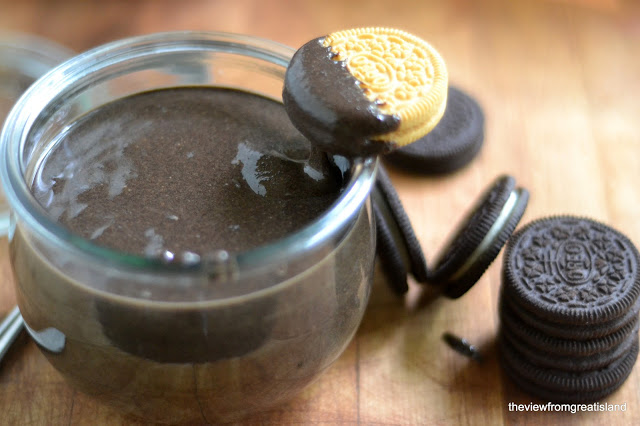 burro di arachidi preparato con biscotti Oreo 