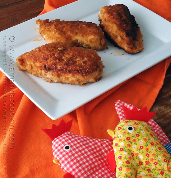 Amanda's Cookin 'Oven Fried Chicken Seni @amandaformaro