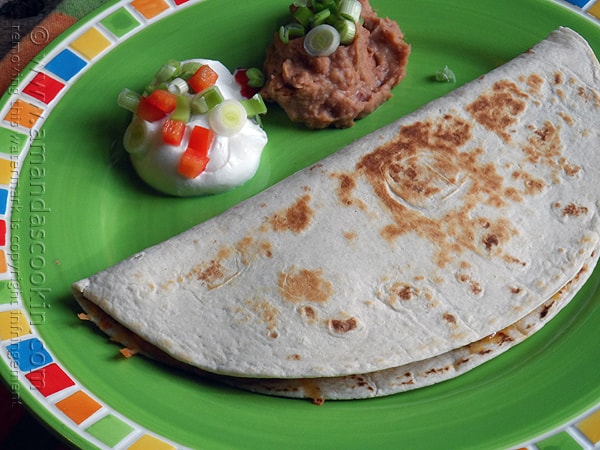 Quesadillas di manzo e fagioli @amandaformaro Amanda's Cookin '