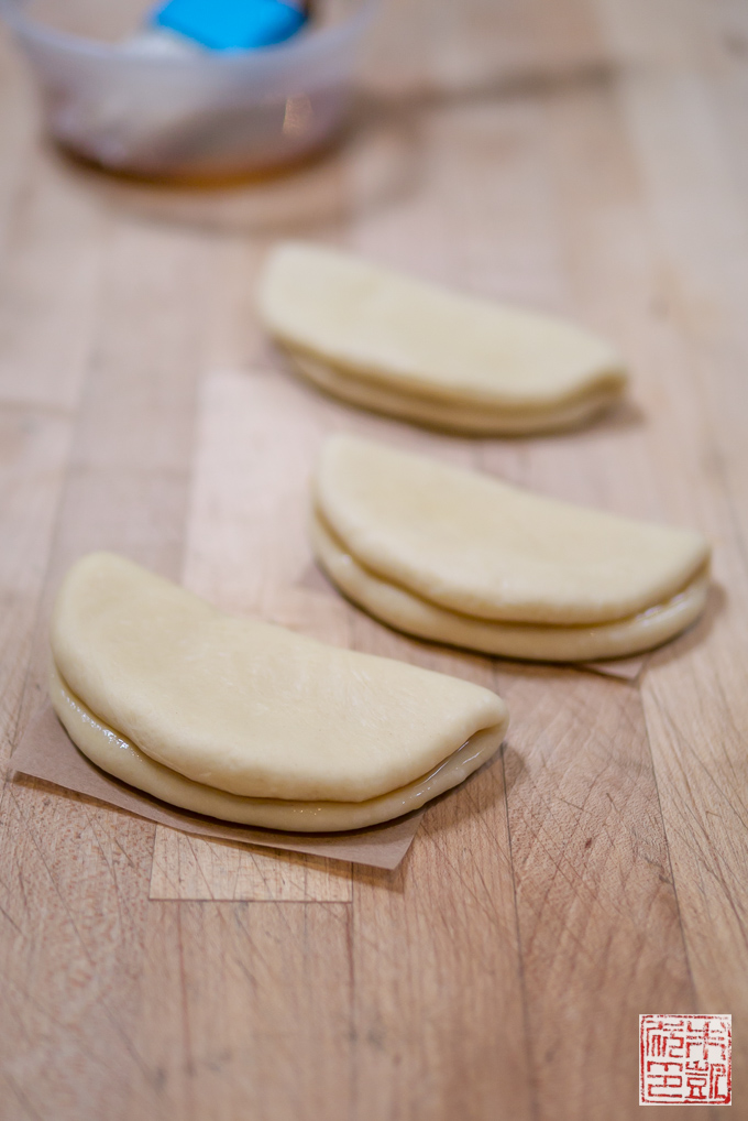 Panini al vapore ripiegati