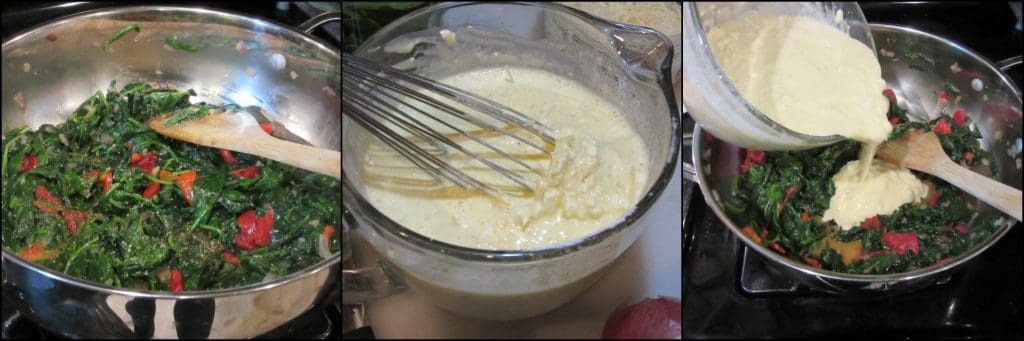 Come realizzare tutorial fotografici di casseruola di spinaci con crema di keto. - www.kudoskitchenbyrenee.com