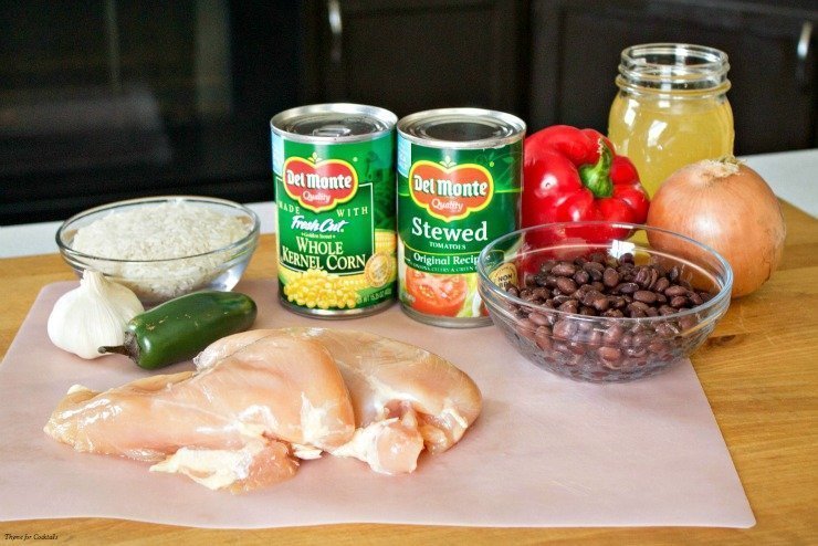 Padella messicana di pollo e riso