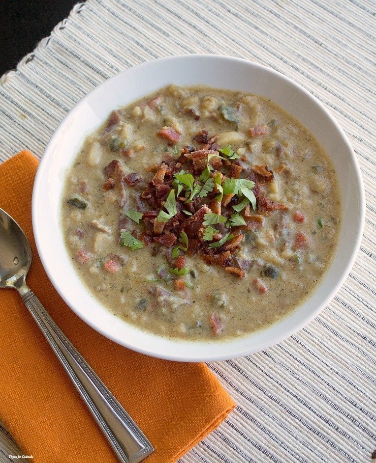 Zuppa di patate Poblano arrosto-1