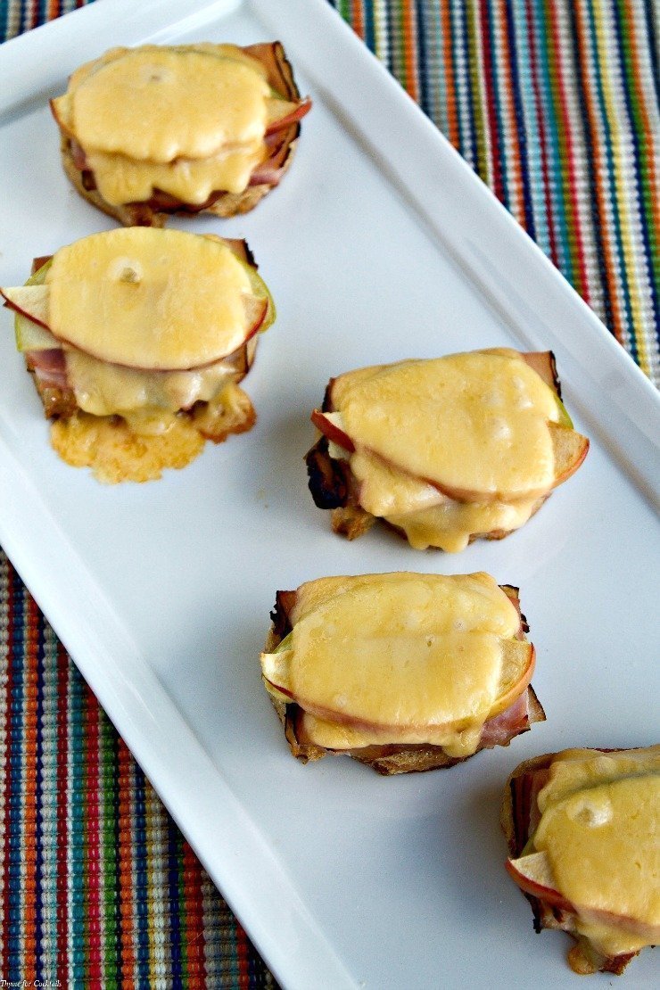 Prosciutto di mele Gouda Crostini