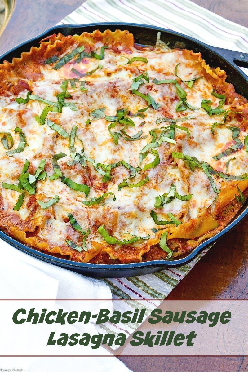 Padella Di Lasagna Con Pollo E Basilico