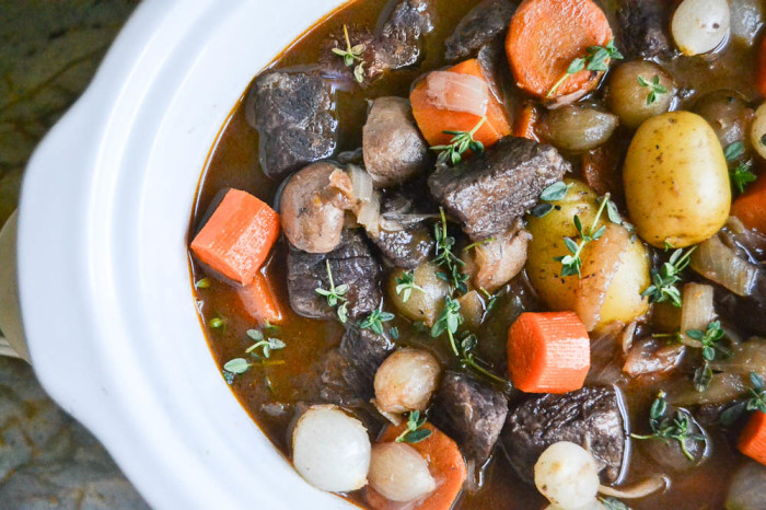 Bourguignon di carne a cottura lenta