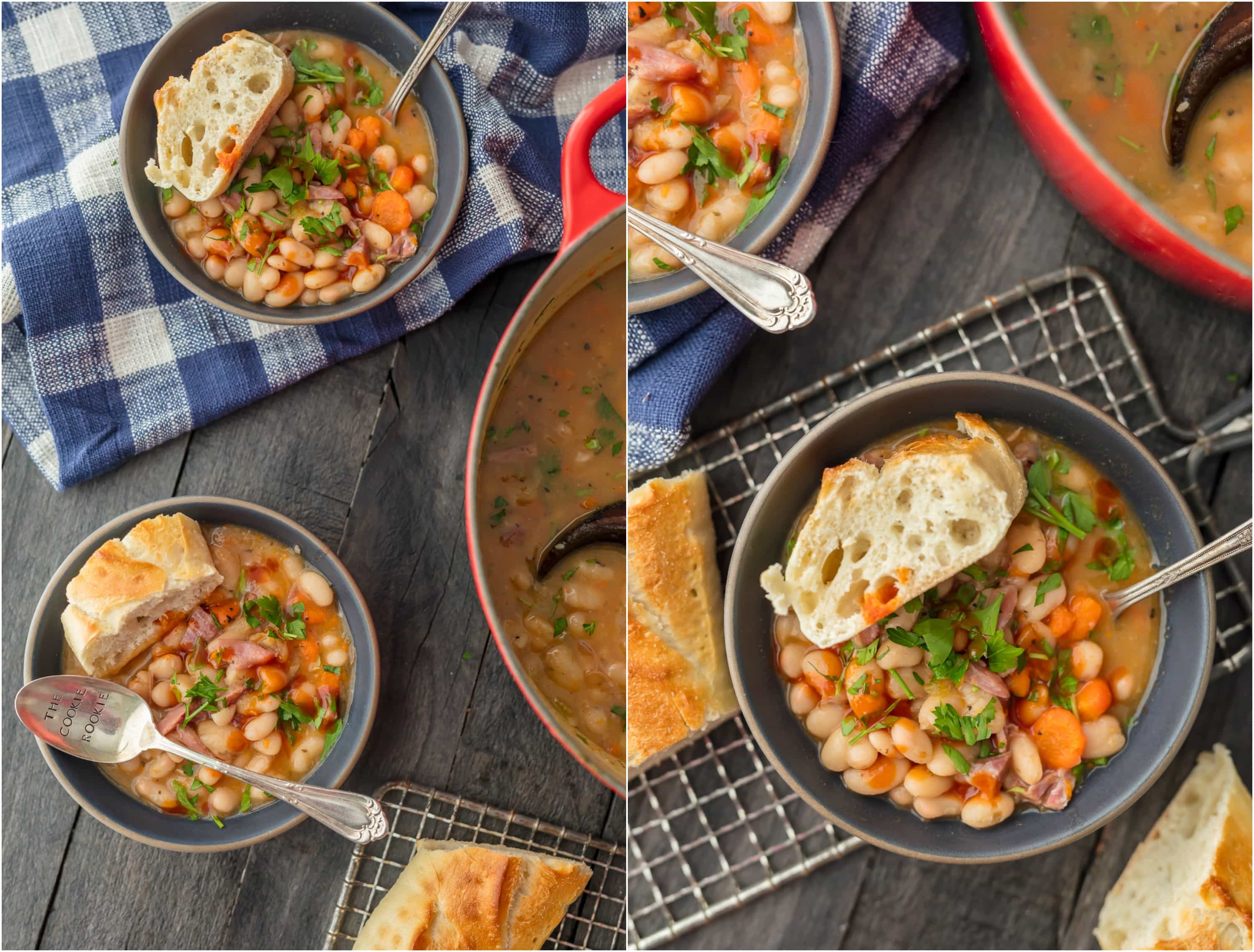 Non esiste cibo di conforto migliore di EASY HAM AND ZUPPA DI FAGIOLI! Adoro questa zuppa sostanziosa quando fa freddo. Facile da realizzare e qualcosa che tutta la famiglia adorerà!