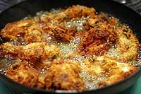 Pollo fritto con burro croccante