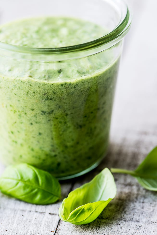 Pesto piccante al basilico ~ theviewfromgreatisland.com