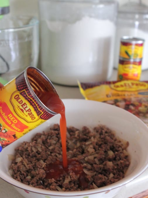 Cuocere Enchilada di carne