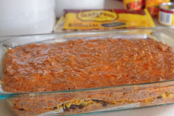 Cuocere Enchilada di carne