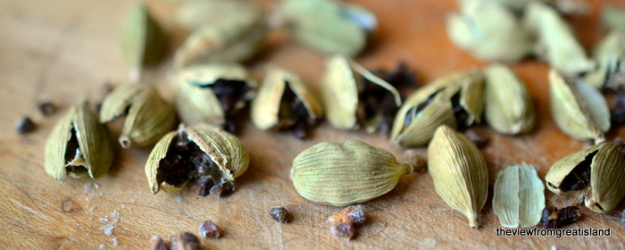baccelli e semi di cardamomo