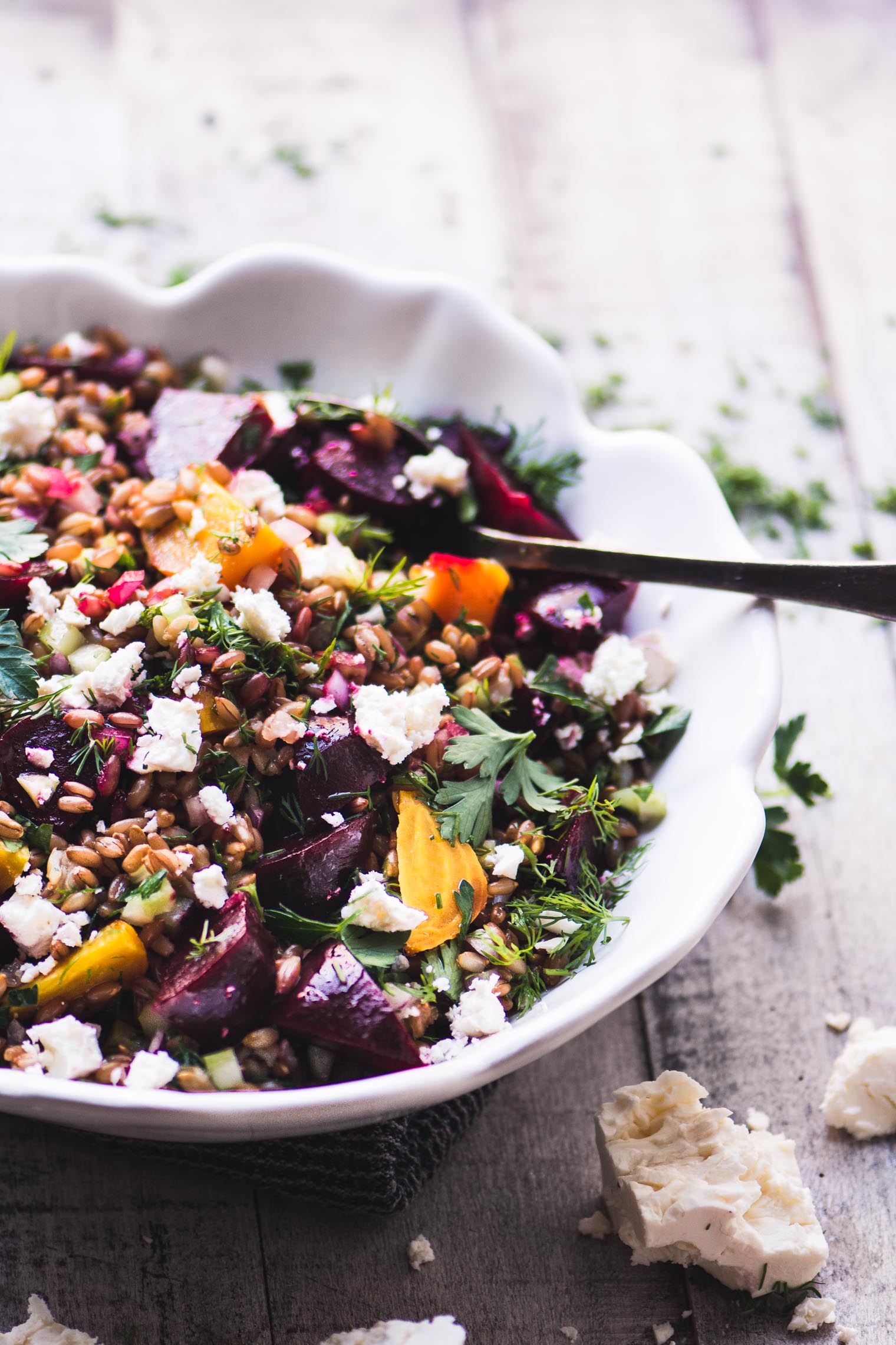 Insalata di grano e bacche