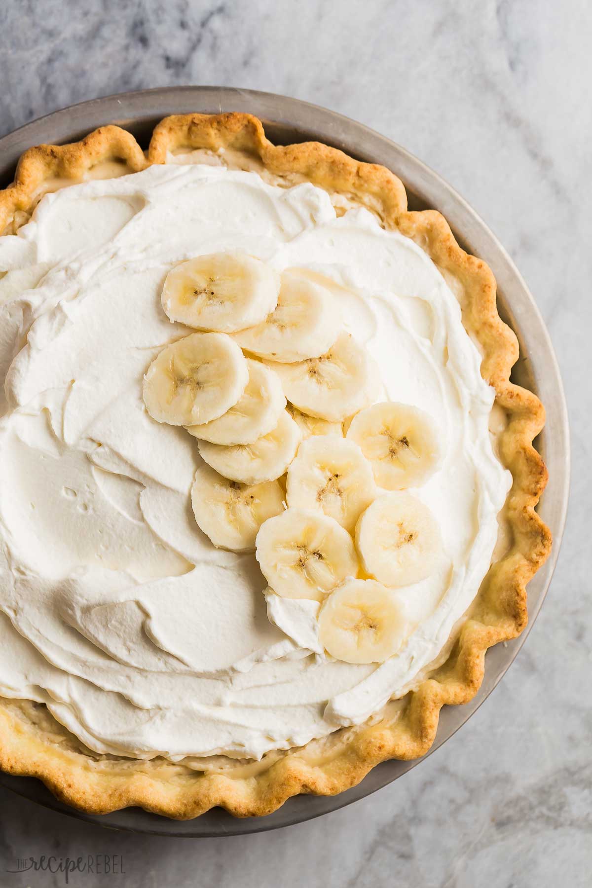 Torta alla crema di banana