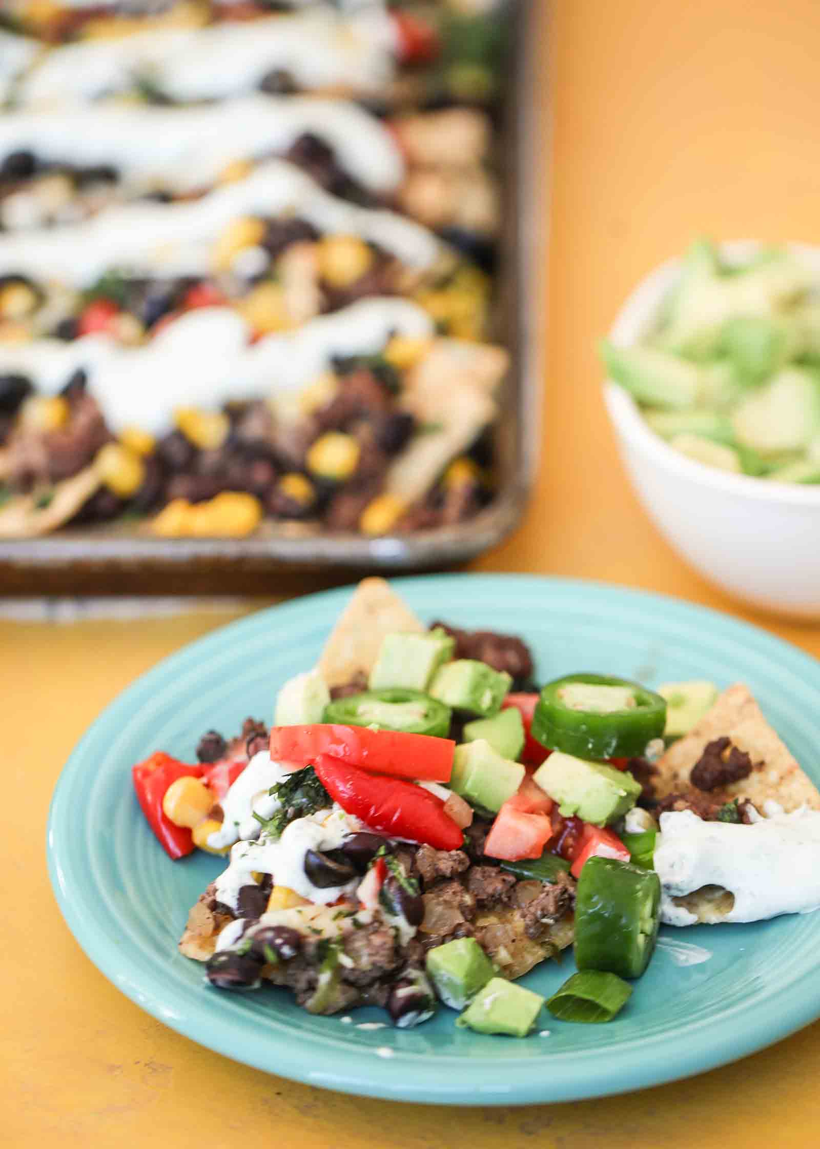 Padella di Nachos con carne tritata