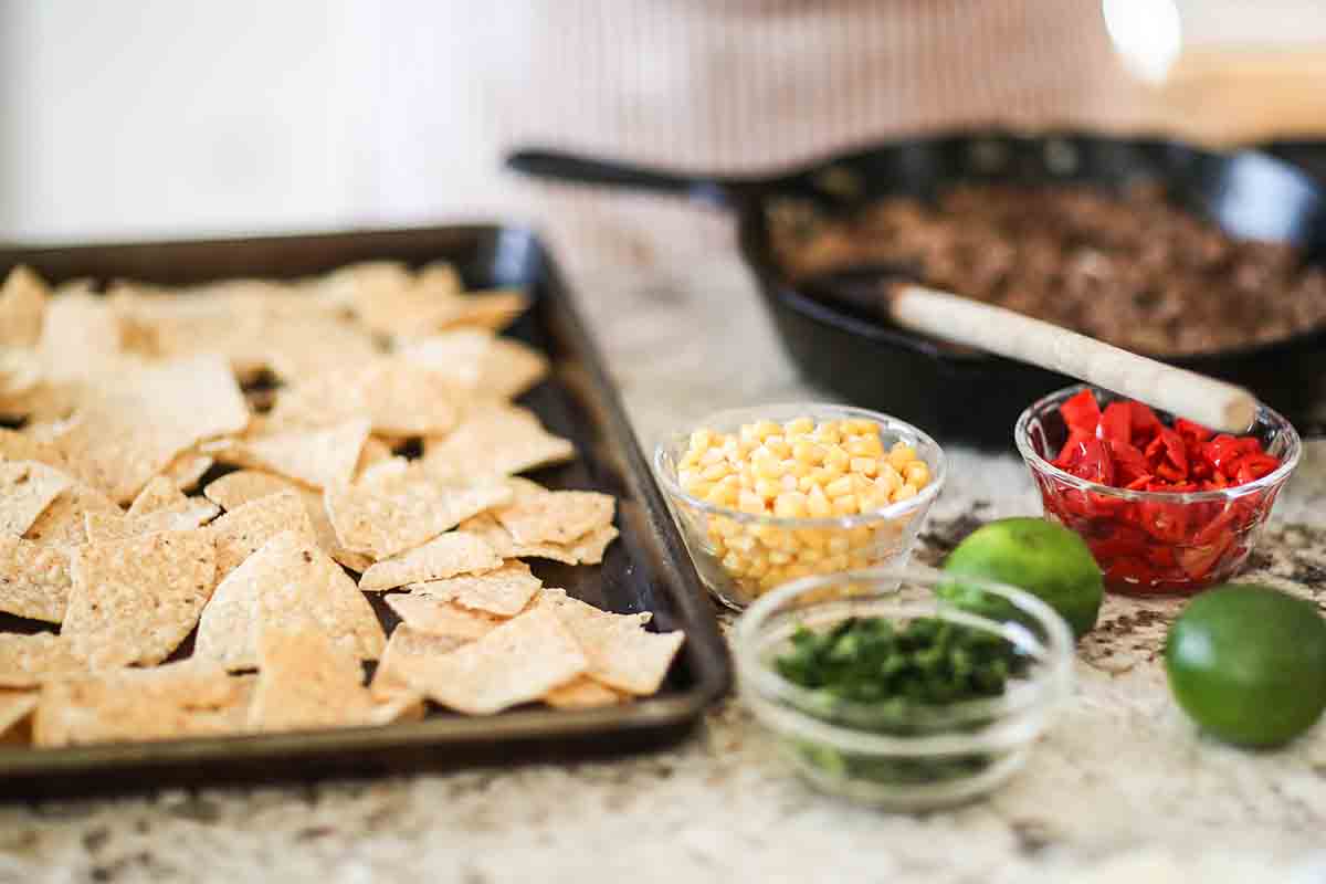 Padella di Nachos con Vitello