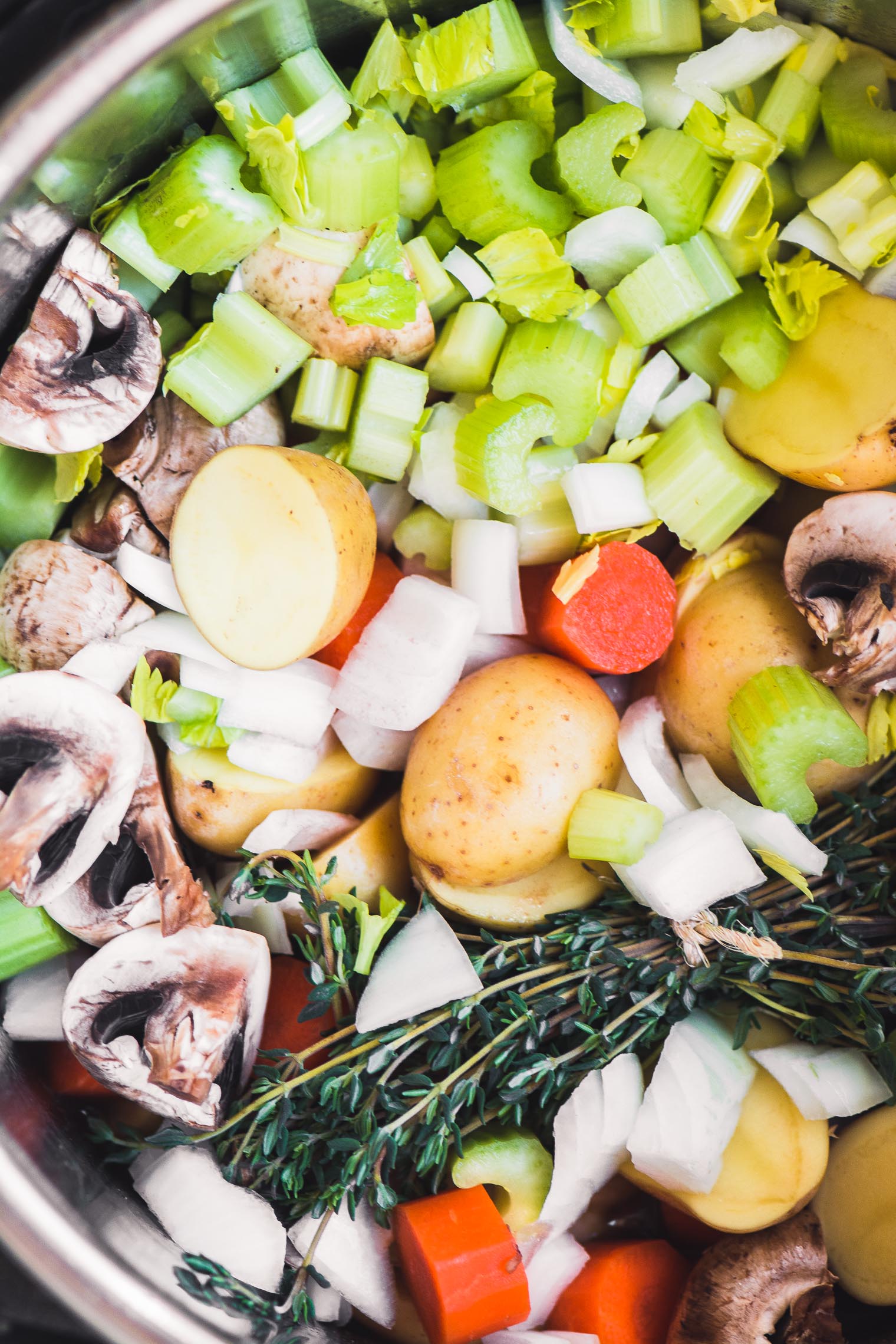 Ingredienti per Bourguignon di manzo istantaneo