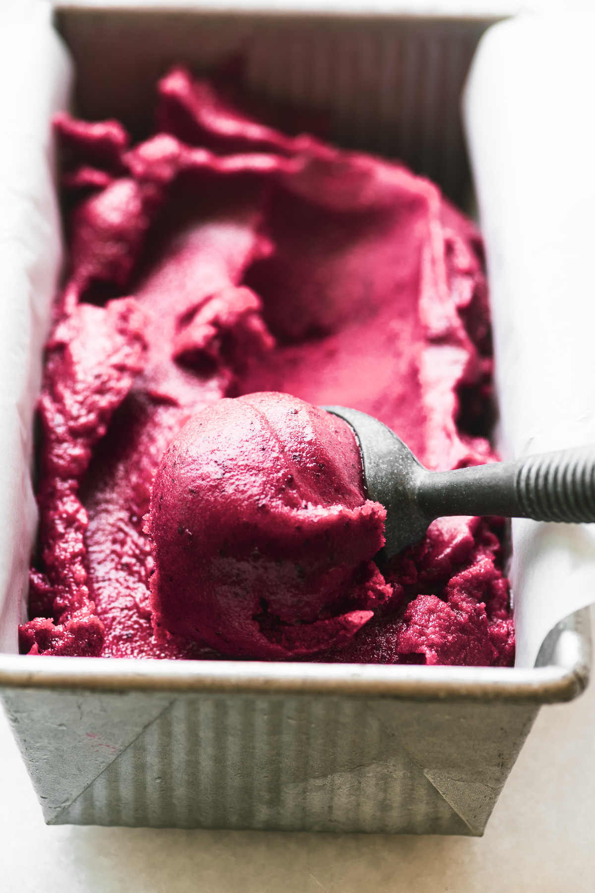 sorbetto di prugne in padella