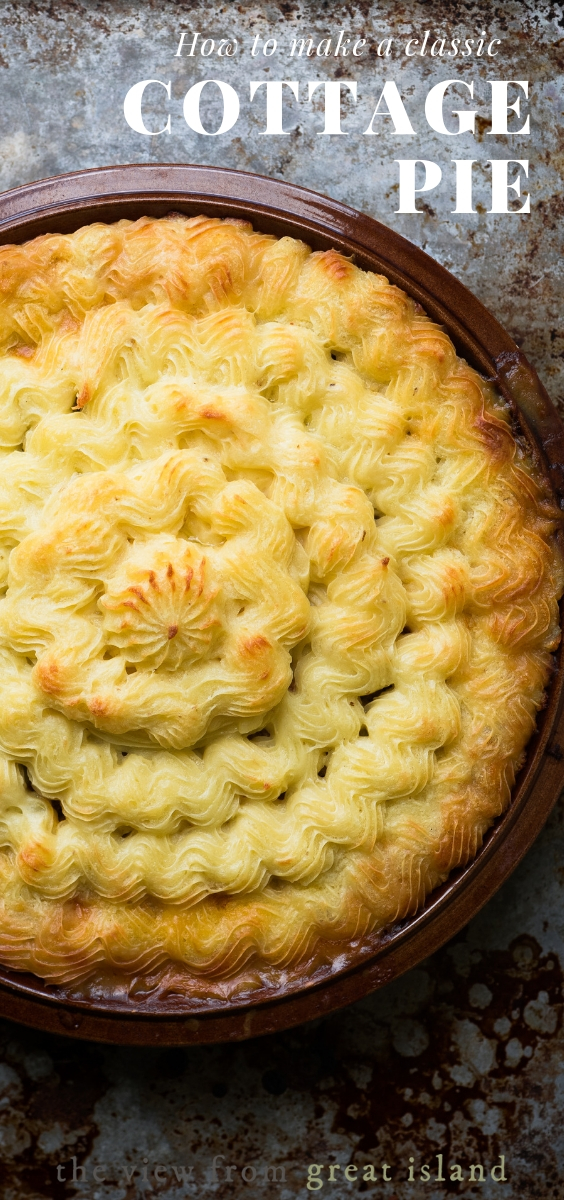 Ricetta Best Cottage Pie ~ Carne macinata con verdure e salsa sotto purè di patate ~ Cottage Pie e Shepherd's Pie sono il miglior cibo di conforto! # facile # ricetta # cena # autentico # irlandese # inglese #best #beef #cazuela #stpatricksday perno della torta cottage